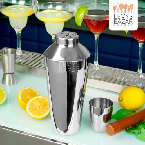 Imagen 9 de 9 de Set Kit Bartender Barman Coctelera Tragos Bebidas Acero Inox