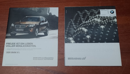 2 Folletos Posters Bmw X1 Y Serie 5 En Aleman