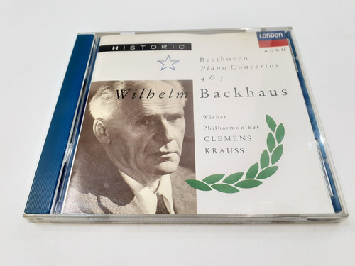 Beethoven Piano Concertos 4 & 5, Backhaus - Cd 1990 Usa Ex