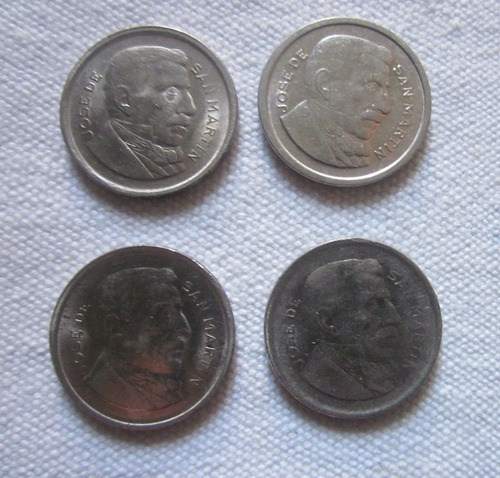 4monedas Antiguas Argentina 50 Centavos 1952 1954 1955 1956