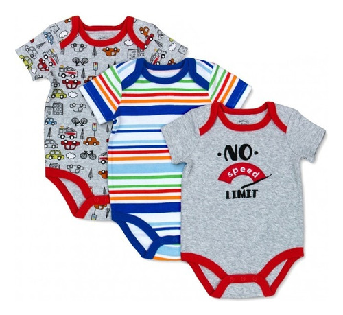 Pack X3 Body Manga Corta Mother´s Choice Petit Baby