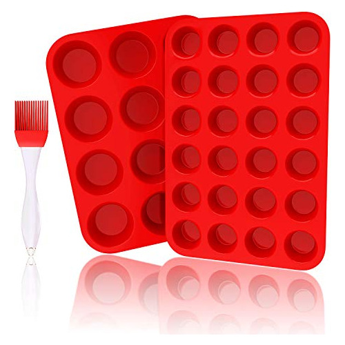 Juego De Moldes Para Muffins De  : 12 Tazas Y 24 Tazas ...