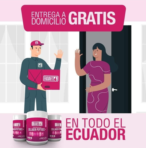 Imagen 4 de 5 de Colageno Hidrolizado +peptidos Faixafit 3 X 50