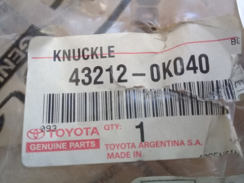 Punta De Eje Izq. Sin Sensor Abs Hilux /sw4 2008 A 2015