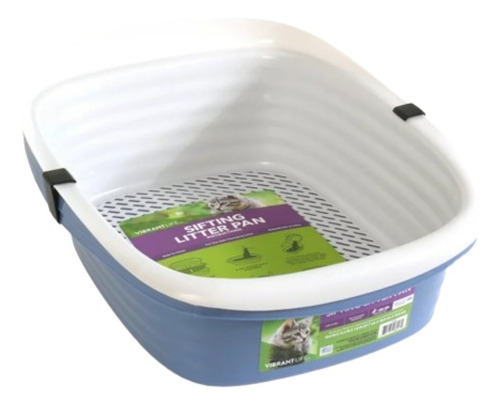 Caixa De Areia Sifting Litter Pan Com Peneira Para Gatos Cor Branco