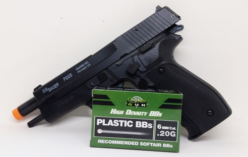 Pistola Airsoft Spring Mola P226 Slide Metal 6mm Cybergun