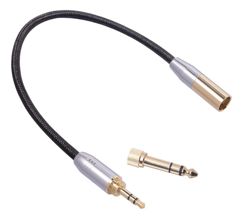 Mini Jack Plug Audio Line, Convertidor Chapado En Oro De 3,5