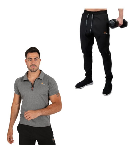 Conjunto! Chomba Hombre Lycra Gs+ Pantalón Microfibra Verano