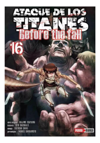Ataque De Los Titanes Before The Fall Tomo N.16 Panini Anime