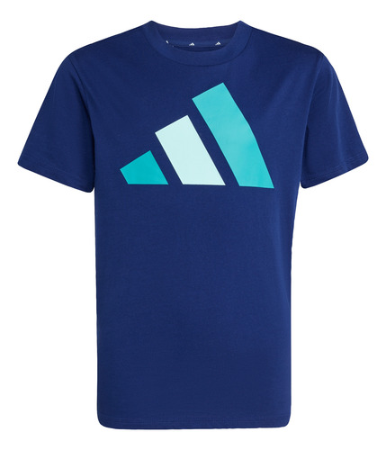 Remera Adidas Casual Essentials Niños Azul Jy0296