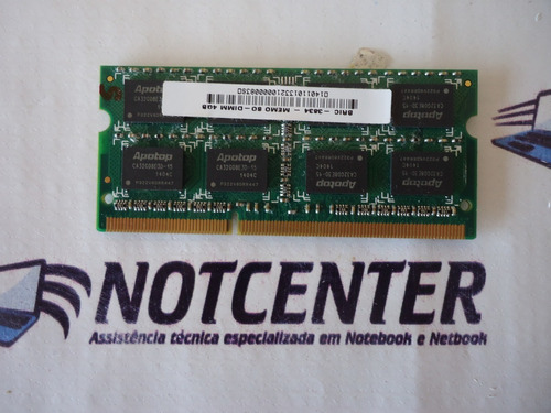 Memoria Notebook Ddr3 Apotop 4gb 2rx8 Pc3frete Grátis