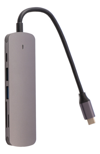 Adaptador Multiport Usb C Carga De 100w Pd Usb 3.0 Admite