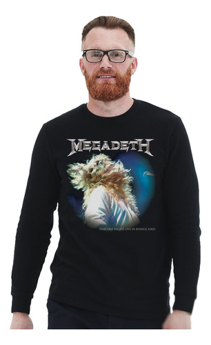 Polera Ml Megadeth Live In Buenos Aires Metal Abominatron