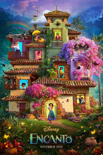 Poster Lona Vinilica 120 X 80 Cm - Encanto (disney) 