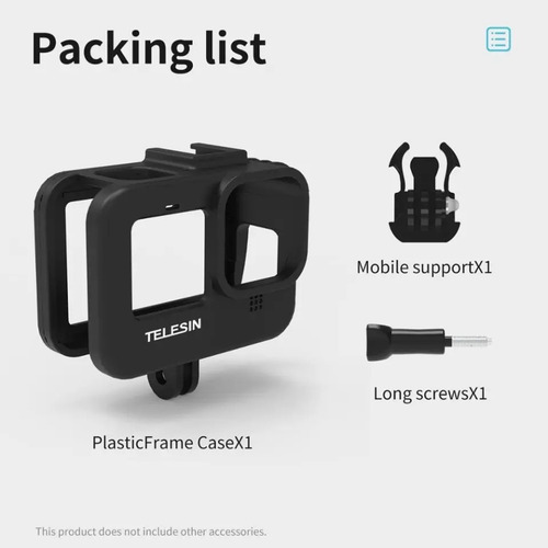 Frame De Plástico Abs Con Zapata Para Gopro Hero 10/9