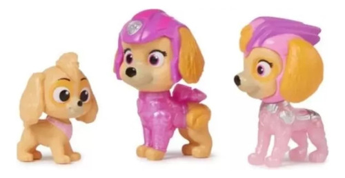 Paw Patrol Mighty Skye Pack De 3 Figuras