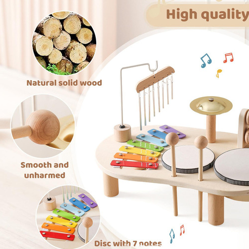 A Batería Infantil Con Instrumentos Musicales Montessori