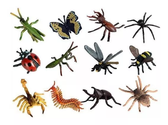 6 Piezas NUOBESTY Insecto engañoso de Halloween Color Aleatorio simulación práctica de simulación de araña simulación de Serpiente pequeño Animal plástico Insecto Insecto Juguetes 