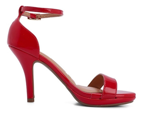 Imagen 3 de 6 de Sandalia Mujer Vizzano Rojo Charol