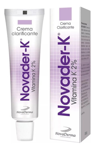 Crema Clarificante Novader k Vit K 30g Laboratorios Novaderma