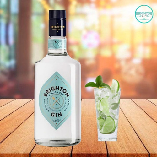 Gin Brighton London Dry 700ml X 6 Unidades