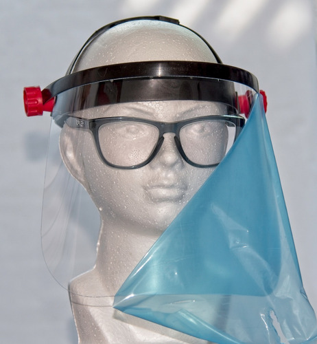 Careta Protección Facial Visor Abatible Duradera Ajustable