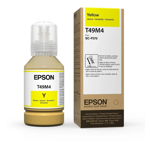 Botella De Tinta Epson T49m420 Sublimación F570 F170 Yellou