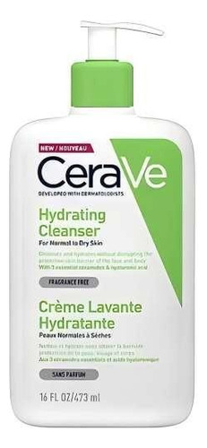 Cerave Crema Limpiadora Hidratante Piel Normal A Seca 473 Ml