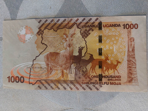 Billete De Uganda 100chelines Año 2015 P-49d Cg  8462706