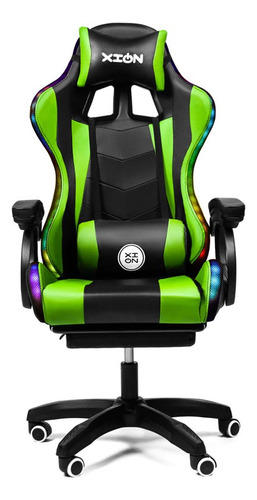 Silla Gamer Raven Rgb Con Luces Ergonómica Con Masajeador