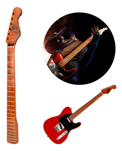 Guitarra Eléctrica Mástil De Arce 21 Trastes Diapasón Musica