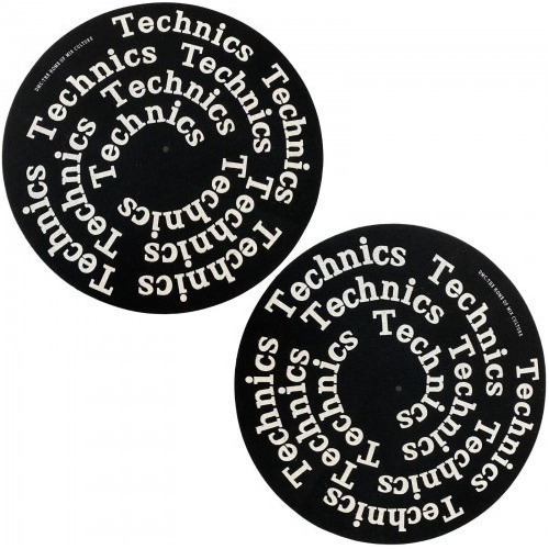 Slipmat Factory Technics Spiral Slipmats Black & Gold (par)