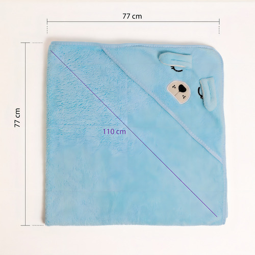 Tina Para Bebe Tubbies 2go - Small + Pad + Toalla De Capucha Tubbies 2 Go Small / Pad / Toalla Azul