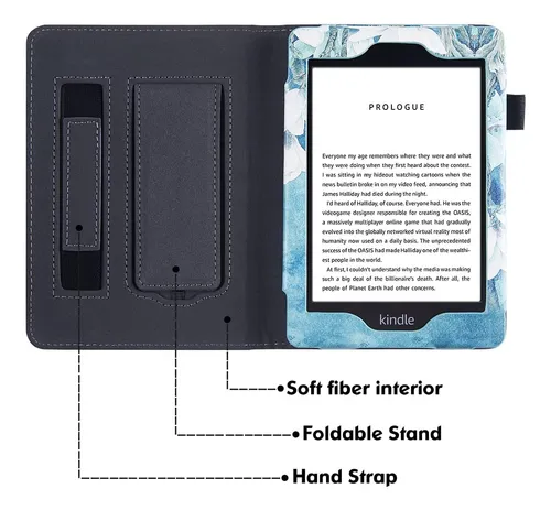 Funda C/soporte Kindle Paperwhite 5a/6a/7a Gen 2012-2017 /6 Azul