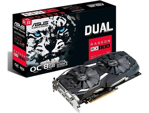 Placa de vídeo AMD Asus  Dual Radeon RX 500 Series RX 580 DUAL-RX580-O8G OC Edition 8GB