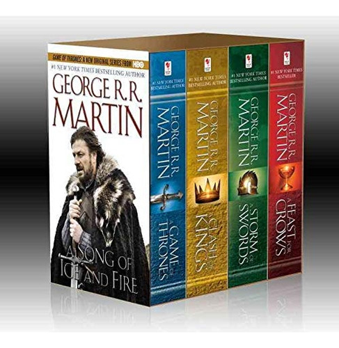 Livro A Game Of Thrones 4 - Book Boxed Set: A Game Of Thrones, A Clash Of Kings, A Storm Of Swords, And A Feast For Crows - George R. R. Martin [2011]