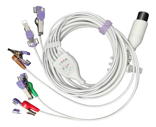 5x Pets Ecg Alligator Clip Cables De Prueba Eléctricos Clip