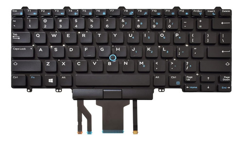 Teclado Retroiluminado Para Portatil Dell Latitude Negro