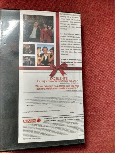 Realmente Amor Vhs Hugh Grant Liam Neeson Emma Thompson (Usado)