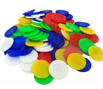 Comprar 100 Fichas Didácticas De Colores En Bolsa. 2.8 Cm. 