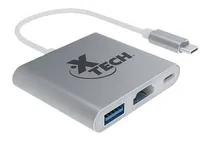 Comprar Adaptador Xtech  Multipuerto Usb Tipo C 3 En 1 