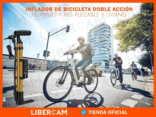 Inflador De Mano Para Bicicleta Pelota Colchones Con Pico