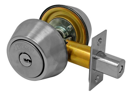 Cerrojo De Doble Cilindro Cromo Mate X547 Tesa