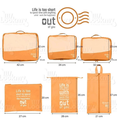 Imagen 2 de 10 de Organizador De Viaje Valija Accesorio Estuche Ropa Neceser