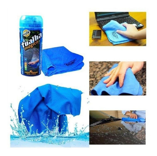 Imagem 4 de 7 de Toalha Pano Magica Alta Absorção Limpa Seca Carro Lataria