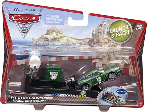 Disney Coches Pit Stop Lanzadores Nigel Gearsley Diecast