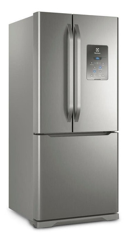 Imagem 2 de 5 de Geladeira no frost Electrolux DM84 aço inoxidável com freezer 579L 127V