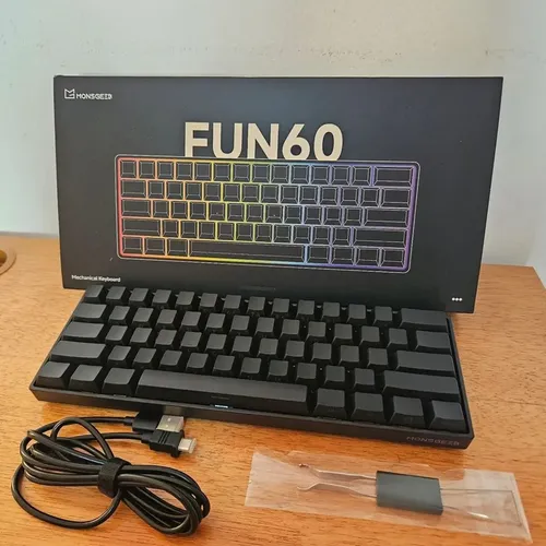 Teclado Magnético Akko Monsgeek 8000hz Fun60 Pro Com Fio