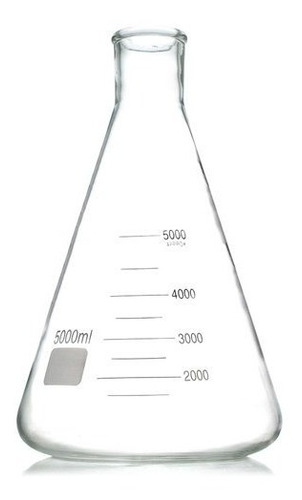 Matraz Erlenmeyer 5000 Ml Vidrio