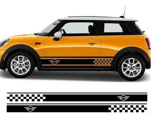 Calcomanias Franjas Laterales Mini Cooper Stickers Calcas